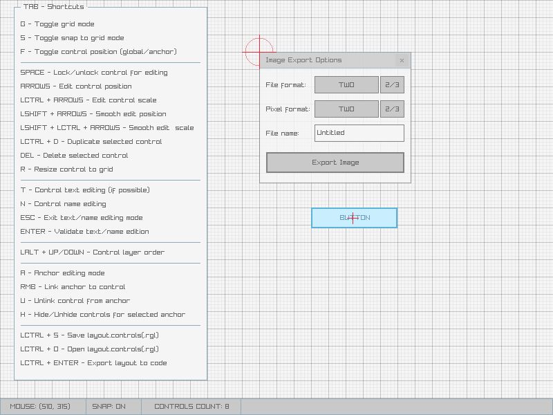 rGuiLayout help panel